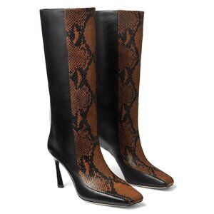Jimmy Choo Mabyn 85 Leather Heeled Knee-High Boots